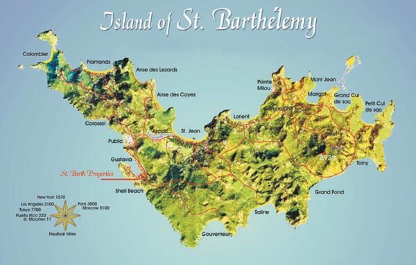 Saint Barthelemy Map Saint Barthelemy Map 